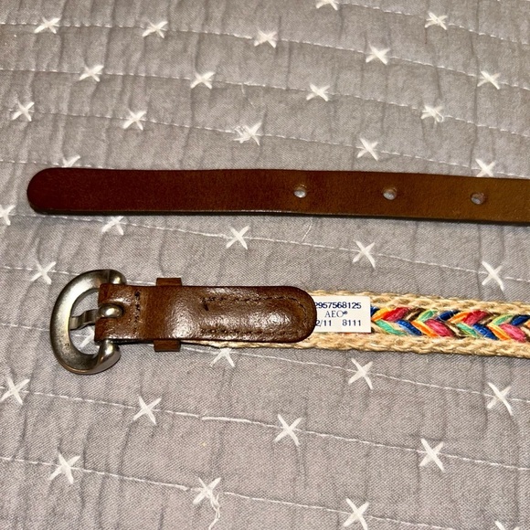 American Eagle Outfitters 🦅 Early 2000’s Multicolor Braided Women's Belt - Picture 3 of 4